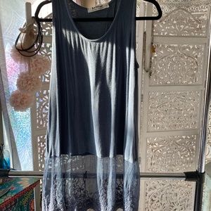 Three Bird Nest Lace Tank